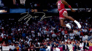 Leap Of Michael Jordan Hd Wallpaper