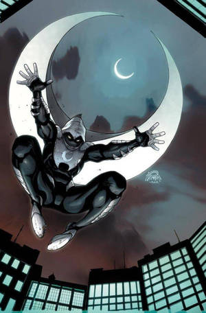 Leaping Moon Knight Phone Wallpaper