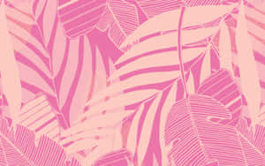 Leaves Pink Aesthetic Tumblr Wallpaper