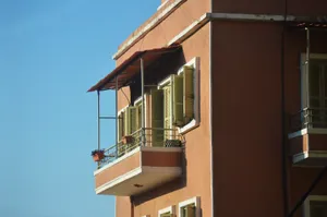 Lebanon Blue Sky Brown Building Wallpaper