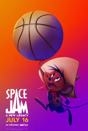 Lebron James And Looney Tunes Squad Positioned For Action In Space Jam - A New Legacy Wallpaper