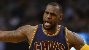 Lebron James Being Angry And Cool Wallpaper