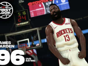 Lebron James In Action On Nba 2k20 Wallpaper