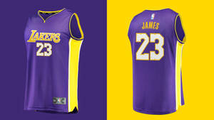 Lebron James Lakers 23 Jersey Only Wallpaper