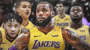 Lebron James Lakers Teammates Wallpaper
