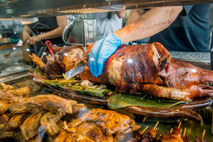 Lechon In The Market Wallpaper