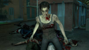 Left 4 Dead Infected Zombie Girl Wallpaper