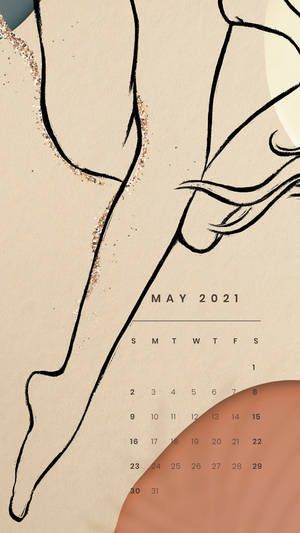 Leg Art Drawing May 2021 Calendar Wallpaper