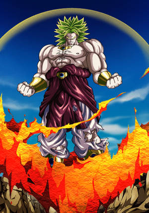 Legendary Fiery Broly Wallpaper