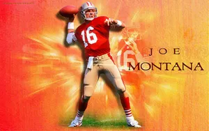 Legendary Nfl Quarterback Joe Montana Wallpaper