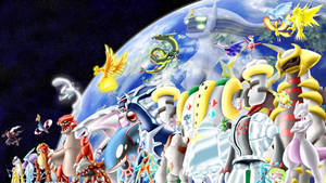 Legendary Pokémon And Dialga Wallpaper