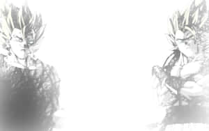 Legendary Super Saiyan Goku Of Dragon Ball Black And White Wallpaper