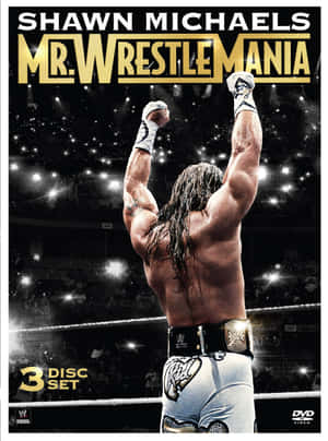 Legendary Wwe Star Shawn Michaels On Dvd Cover Wallpaper