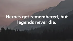 Legends Never Die Mountain Scenery Wallpaper