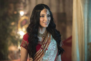 Legends Of Tomorrow Zari Indian Outfit Wallpaper
