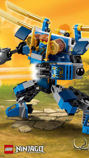 Lego Ninjago Jay's Blue Robot Wallpaper