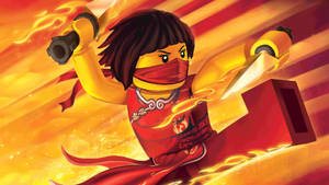 Lego Ninjago Nya In Red Dress Wallpaper