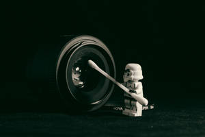 Lego Stormtrooper Ready For Action Wallpaper