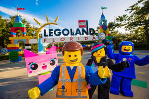 Legoland Florida With Characters Wallpaper