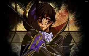 Lelouch Red Purple Eyes Code Geass Wallpaper