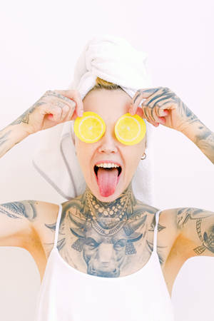 Lemon Eyes Hd Tattoo Wallpaper