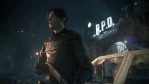 Leon S. Kennedy In Action Wallpaper
