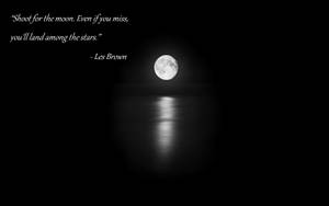 Les Brown's Moon Inspiration Wallpaper