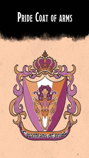 Lesbian Aesthetic Coat Of Arms Wallpaper