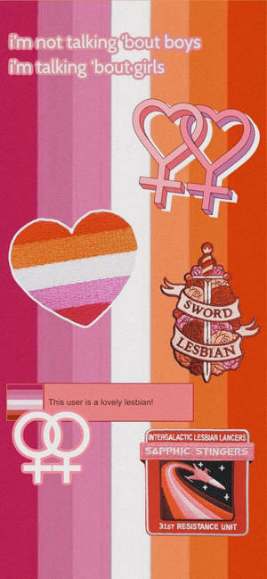Lesbian Aesthetic Color Scheme Wallpaper