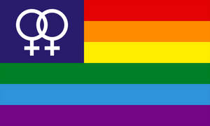 Lesbian Aesthetic Double Venus Flag Wallpaper
