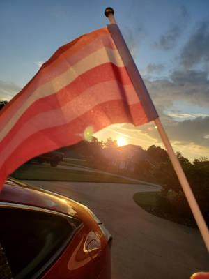 Lesbian Flag Sunset Wallpaper