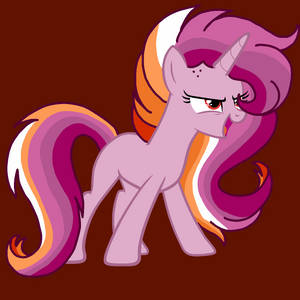 Lesbian Flag-themed Unicorn Wallpaper