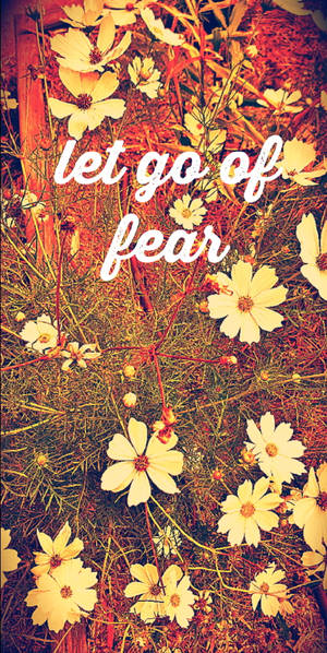 Let Go Of Fear Affirmation Wallpaper