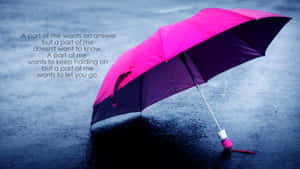 Let Go Umbrella Wallpaper