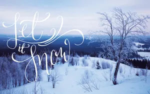 Let It Snow Aesthetic Wallpaper