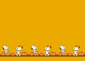Let's Celebrate Thanksgiving With Snoopy! Wallpaper