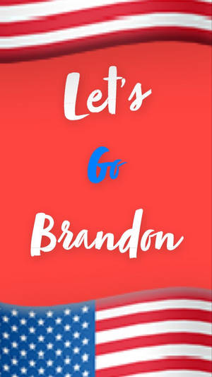 Let's Go Brandon Red Wallpaper