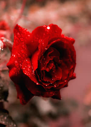 Let This Beautiful Cute Rose Bring A Little Sunshine To Your Day. Wallpaper