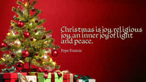 Let Us Celebrate Christmas With Love, Joy And Peace Wallpaper