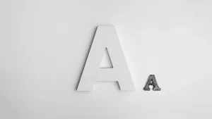 Letter A In Plain White Wallpaper