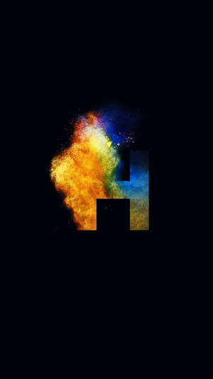 Letter H Color Burst Wallpaper