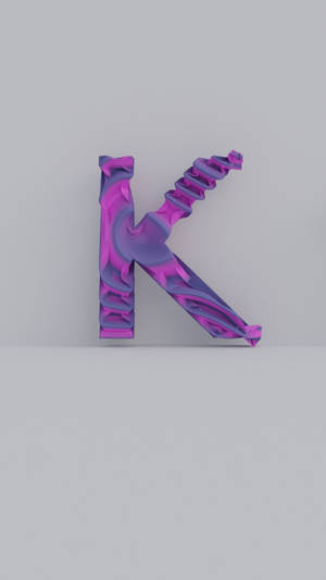 Letter K Purple Design Wallpaper