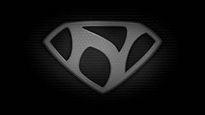 Letter N Black Superman Logo Design Wallpaper