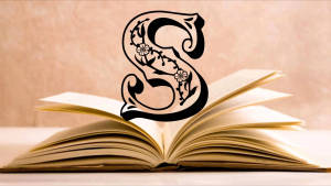 Letter S Over A Book Wallpaper