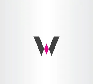 Letter W Diamond Center Wallpaper