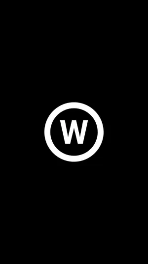 Letter W Inside A Circle Wallpaper