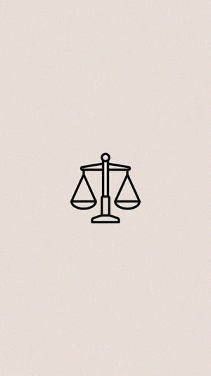 Libra Scale Doodle Wallpaper