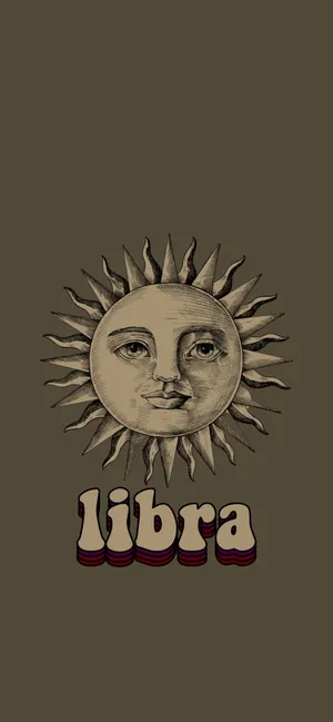 Libra Sun Brown Wallpaper