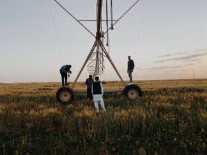 Libya Irrigation Machine Wallpaper