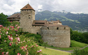 Lichtenstein Vaduz Castle In Summer Wallpaper